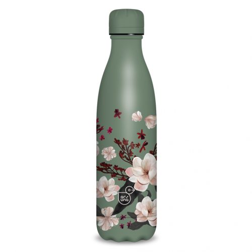 Ars Una duplafalú fémkulacs-500 ml - Flowery pink