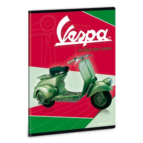 Vespa Green A/5 extra kapcsos füzet-vonalas