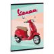 Vespa Standard A/5 extra kapcsos füzet-négyzethálós