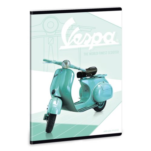 Vespa Retro A/5 extra kapcsos füzet-négyzethálós