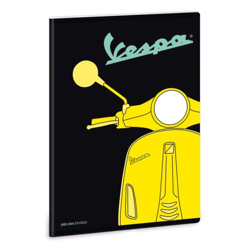 Vespa Yellow A/5 extra kapcsos füzet-négyzethálós