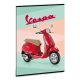 Vespa Standard A/4 extra kapcsos füzet-sima