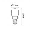 Asalite Sütő Izzó T25 E14 25W 2800K (180 lumen)