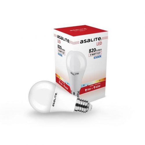 Asalite LED Izzó A60 gömb E27 9W 6500K ( 820 lumen )