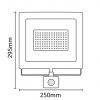 Asalite LED Reflektor Slim 100W 4500K (9000 lumen) + Mozgásérzékelő Szenzor