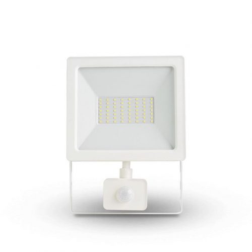 Asalite LED Fehér Reflektor Slim 50W 4500K (4500 lumen) + Mozgásérzékelő Szenzor