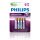 Philips Lithium Ultra Mikro Elem AAA (FR03LB4A/10) (1,5V) B4