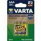 Varta Akkumulátor Endless Energy  R2U Mikro AAA 550mAh B4