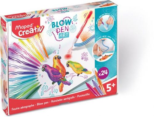 Fújós filctoll készlet, MAPED CREATIV, "Blow pen Basic"