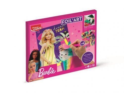 Fóliás képkészítő készlet, MAPED CREATIV "Barbie Foil'Art"