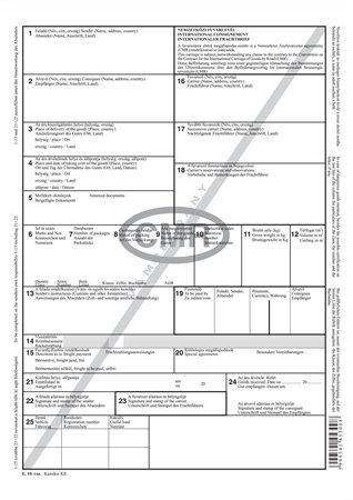 Nyomtatvány, nemzetközi fuvarlevél, 6 példány, A4, VICTORIA PAPER "CMR"