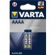 Elem, AAAA, LR61, 1,5V, 2 db, VARTA