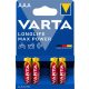 Elem, AAA mikro, 4 db, VARTA "Longlife Max Power"