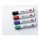 Tábla- és flipchart marker, 3 mm, kúpos, NOBO "Glide", 4 különböző szín