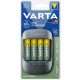 Elemtöltő, AA ceruza/AAA mikro, 4x2100 mAh, VARTA"ECO"