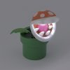 Super Mario Mini Piranha Plant Pozíciozható Lámpa Kiprobálás, 15 cm