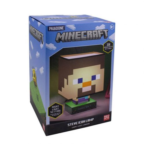 Minecraft Steve Icon lámpa, 26 cm