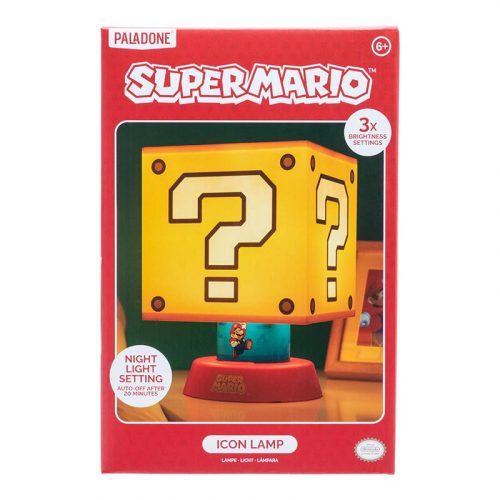 Super Mario Ikons Lámpa (magas: 28 cm)