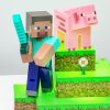 Minecraft Steve Diorama Figural Light, 30 cm