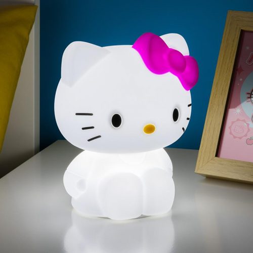 Hello Kitty Szilikon Lámpa Újratölthető Akkumulátorral, 18 cm