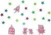 Peppa malacka Fényes Falmatrica Csillagokkal<strong style="color: red;">Peppa Pig Glow in the Dark Wall Decal Stars</strong>