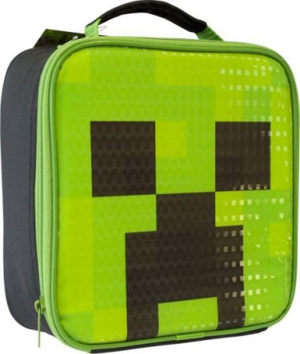 Minecraft Creeper Kocka típusú ebédtáska