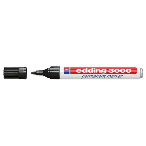 Alkoholos marker 1,5-3mm, kerek Edding 3000 fekete