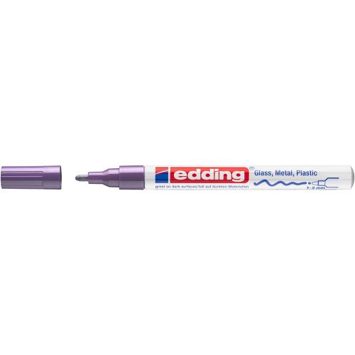 Lakkmarker 1-2mm, kerek Edding 751 lila 