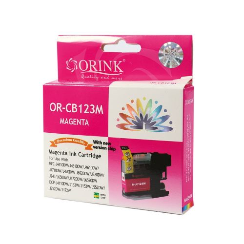 Brother LC123 tintapatron magenta ORINK